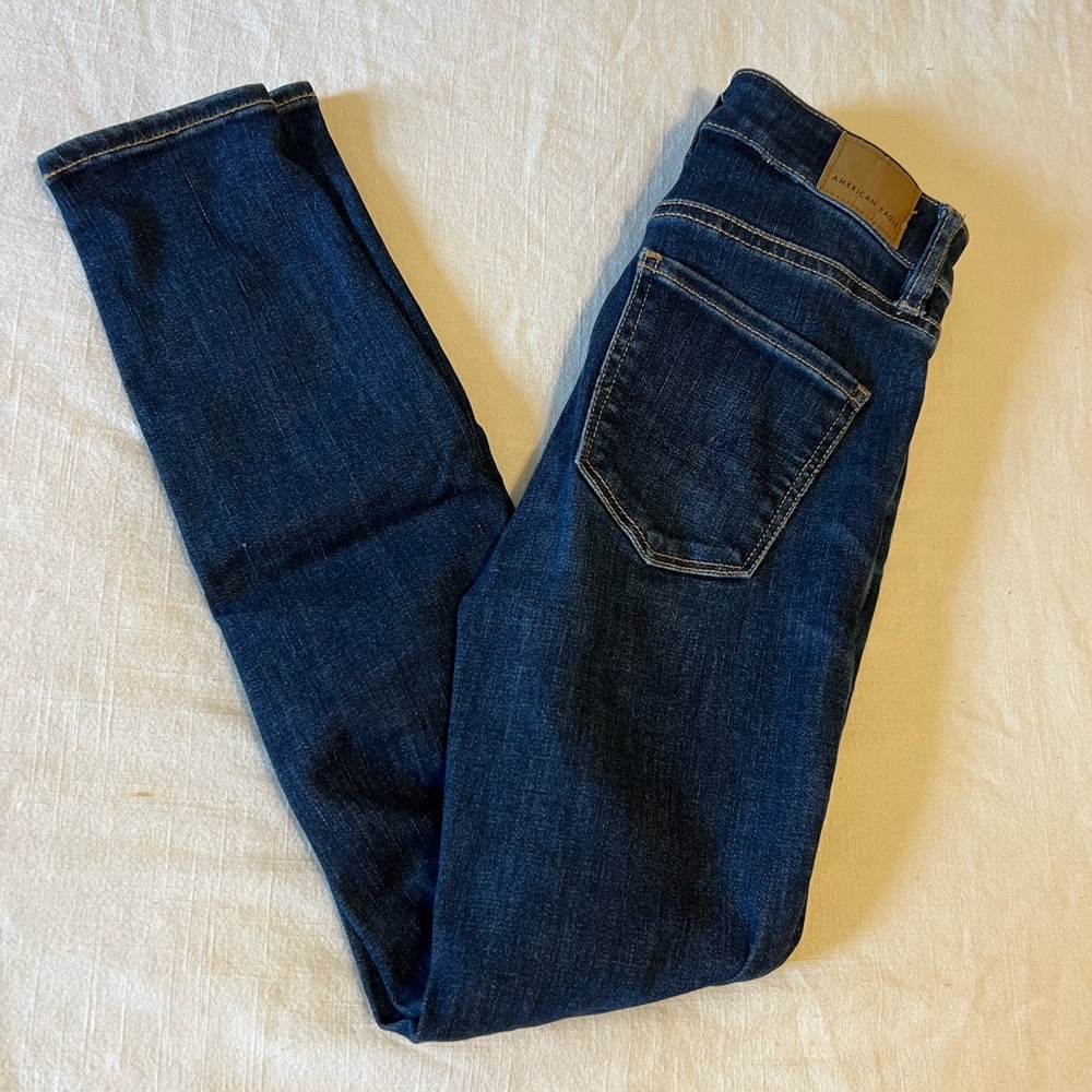 American Eagle Outfitters Dark Blue Denim Pants